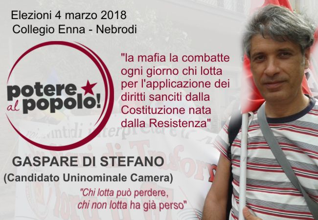 foto Potere al Popolo Enna - Gaspare Di Stefano 
