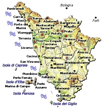 mappa Toscana